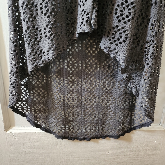 Free People Beach Love Song Crochet Duster Blue - Picture 10 of 11